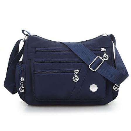 6 väriä vedenpitävä nailon muoti naisten yksi olkalaukku sininen Blue one size