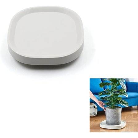 Växtstativ med hjul Rund krukväxtstativ - Växttransporthjälp Dold universell kruka (Diameter 225mm)