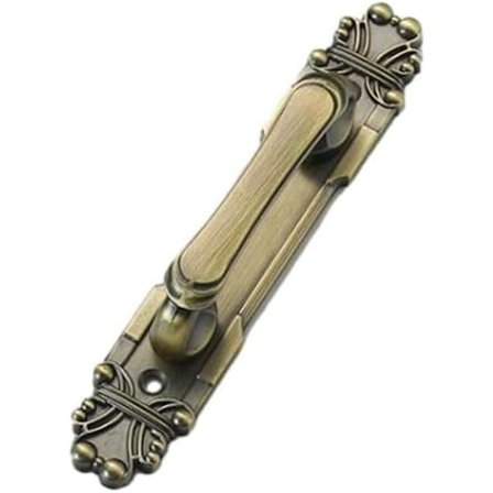 Antikke dørhåndtag i europæisk stil i aluminiumslegering til møbler, skabe, skuffer, garderobeskabe (bronze, 165 mm)
