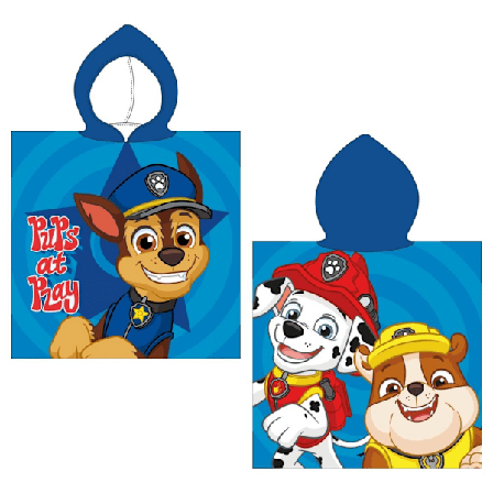 Paw Patrol strandhandduk poncho 50x115 cm
