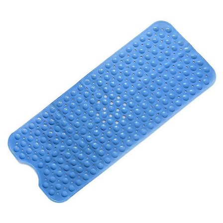 Badekarmatte, badekarmatte med sugekopp, maskinvaskbar, med dreneringshull (mørkeblå)