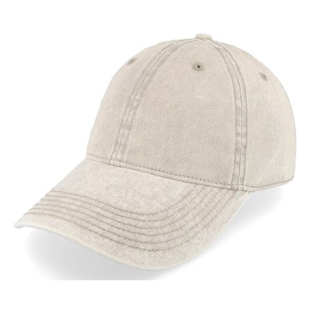 Richardson - Beige unconstructed Kasket - 382 Snow Washed Khaki Dad Cap @ Hatstore