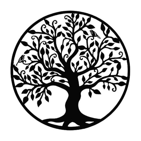 Livets Tre Veggkunst Metall Livets Tre Veggdekor Familie Tre Vegg Skilt 11 Tommer Livets Tre Vegg Henger Bad Kjøkken Stue Soverom Innendørs