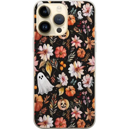 Kompatibelt Mobildeksel til Apple iPhone 15 Pro Max Halloween Mønster Gresskar Spøkelse Maskerade