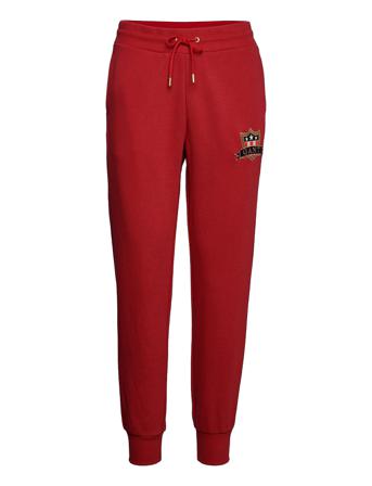 D1. Gant Banner Shield Sweat Pants Red GANT