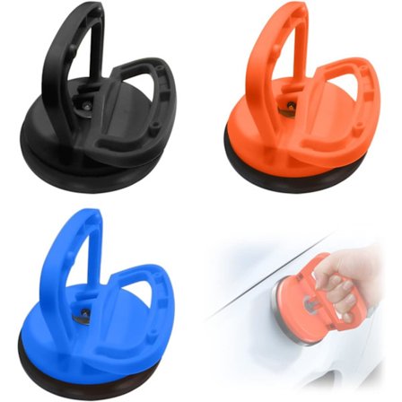 3 stk. Bilbuler Reparations Sug kopper (Sort, Orange, Blå) Buler