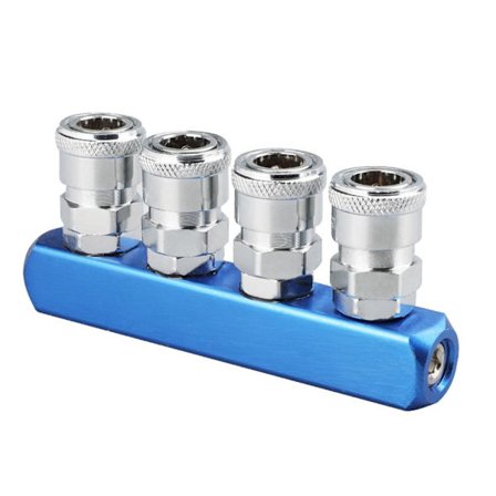 Rund tvåvägs pneumatisk snabbkoppling Rund trevägs