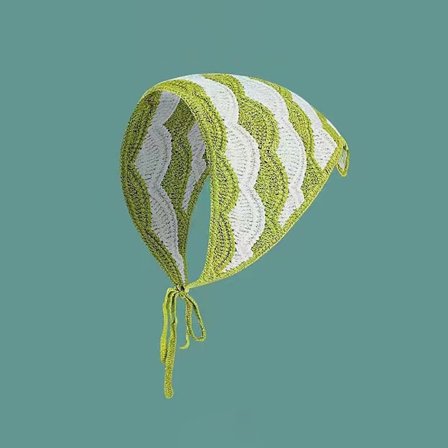 Trekant Pandebånd Tørklæde Hat GRØN C C