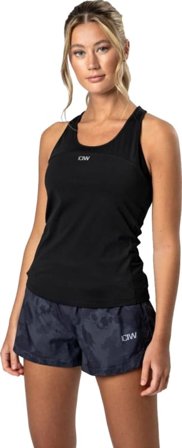 ICANIWILL Women's Mercury Tank Top Women Short sleeved fitness sweater Black S