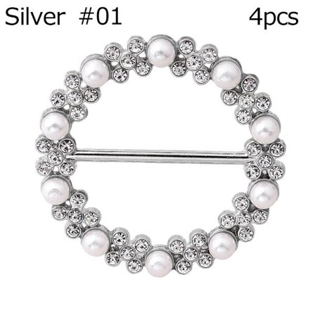 4 kpl Huivisolki Huivisormus SILVER #01 #01