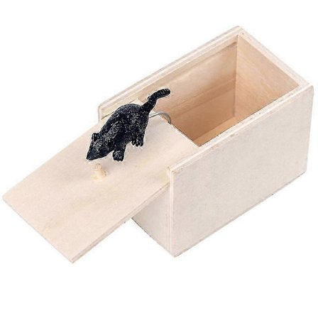 Halloween Treedderkopprekvisitt Skremmeboksleke (Svart Farge) - 1 Stykke[HK]