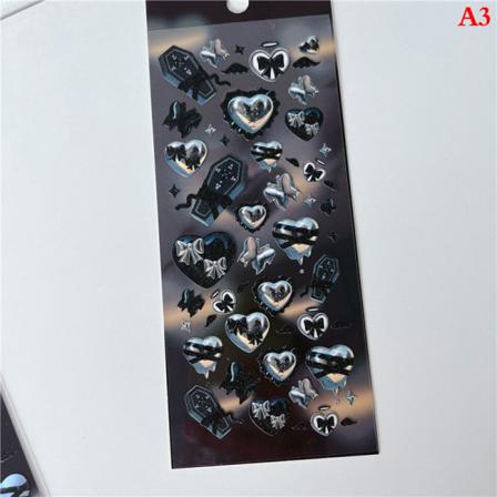 N Kawaii Love Heart Bow Bell Dekorativa Klistermärken För Craft Card