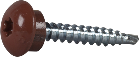 ESSVE 63282 Farmerskrue 4,8 x 35 mm, BS, TX25, 250-pakning Mursteinsrød, Innfesting