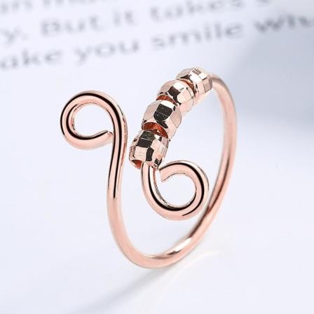 ångest ångest antistress ångestring fidget stressring ringar rosa guld