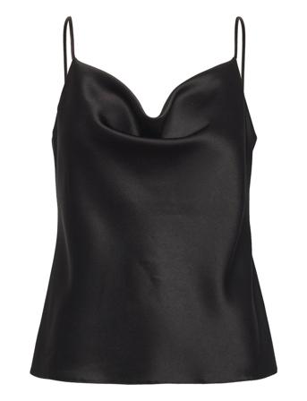 Bernyce Top Bluse Ærmeløs Sort Andiata