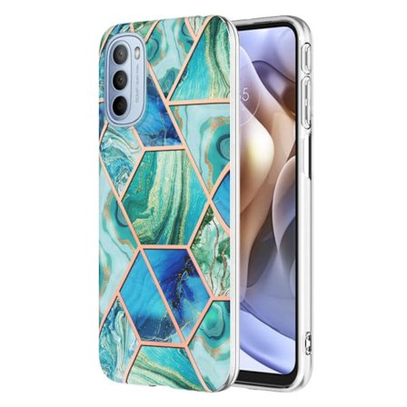 Marmormotiv Motorola Moto G41 / Motorola Moto G31 skal - Grön