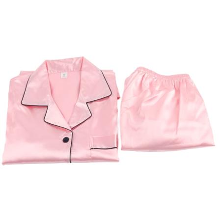 BEMSYM-keinotekoinen silkkipyjamat casual arkivaatteet puhtaan pinkki koko M pink M