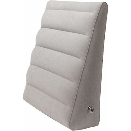 Oppustelig kilepude, seng pude, hurtig oppustning og tømning, hoved-, skulder-, ryg- og benstøtte, rejsepude til seng