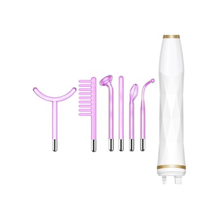 Högfrekvensstav Högfrekvens Ansiktsbehandling Maskin med Rör Vit YEMAESRE