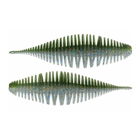 Geecrack Bellows Shad 2,8'' 7,1cm (6pcs) - Hiyake Watermelon Gill