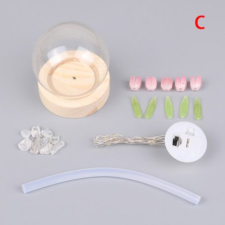 Tulip Night Lights Gjør-det-selv Materialpakke Creative Night Lamp