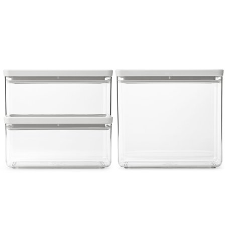 Brabantia Tasty+ beholder 3 dele, lysegrå | KitchenOne