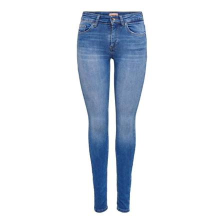 Only Onlblush Life Mid Skinny Bukser Blå, Dame, Størrelse: L L32