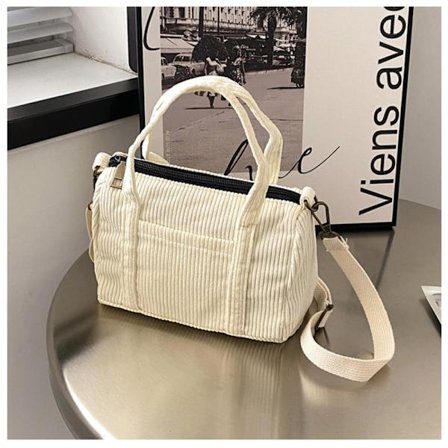 Corduroy Tote Bag Håndtasker HVID