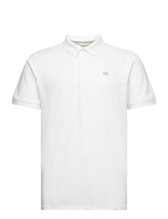 Planet Polo Polos Short-sleeved Hvit Calvin Klein Golf*Betinget Tilbud