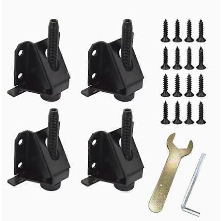 Kraftige justerbare fødder, møbeljusteringsfødder, justerbare bordben, arbejdsbord, justerbare fødder til møbler, borde, skabe, arbejdsbænke, hylder