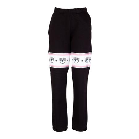 Chiara Ferragni Collection, Sweatpants Zwart, Dames, Maat:XS,elastisch