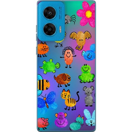 Yhteensopiva Puhelinkuori Motorola G96 Little Scribble Friends