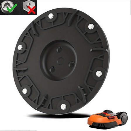 RSD-01 For Worx/Landxcape/Kress/Einhell Gressklipper Rund Kobling ABS Kutterhode Dreieskive