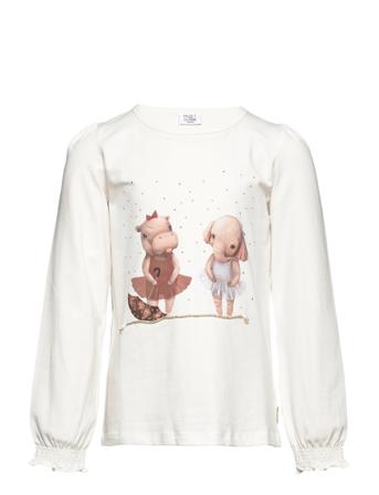 Adelana - T-Shirt T-shirts Long-sleeved T-shirts Creme Hust & Claire