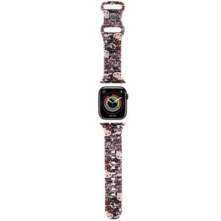 Hello Kitty Apple Watch (38/40/41mm) Armbånd Tags Graffiti - Rosa