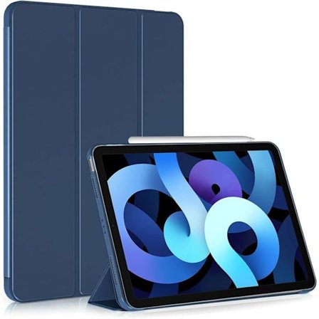 Coque til iPad 10,2" - Stødabsorberende Beskyttelse - Marineblå - Indbygget Støtte - Kompatibel med iPad 7. / 8. / 9.
