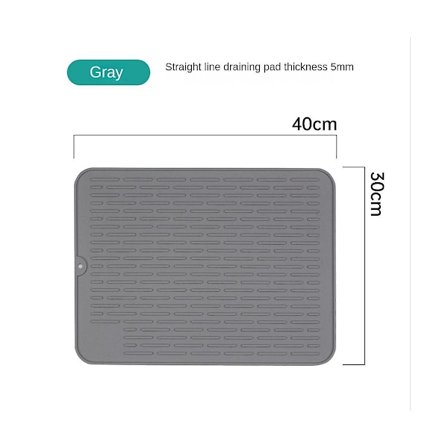 2 stk/sæt Silikone Tørremåtte, varmebestandig og ikke-silikone måtte, silikone tørremåtte til sæt