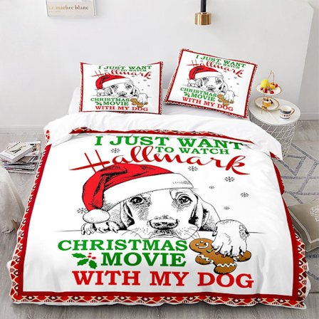 Jul K3 # 3d Quilt Cover Jul Tredelad Fyra Delar Sängkläder