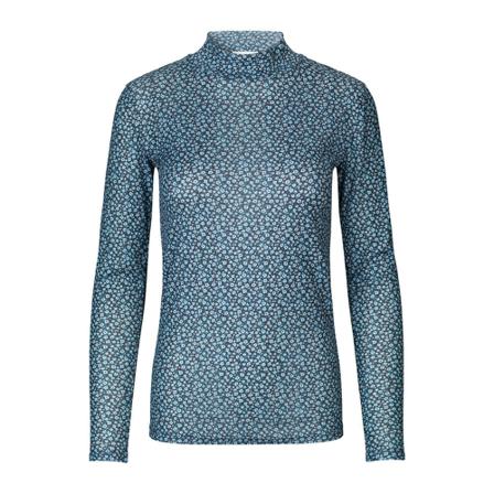 Modström Alexamd print top mini malibu , Blauw , Dames , Maat: XL