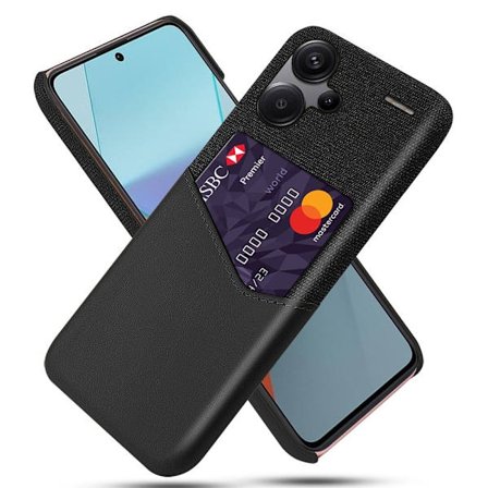 Bofink Xiaomi Redmi Note 13 Pro Plus korttikotelo - Musta