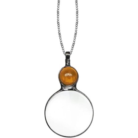 Förstoringsglas Halsband Gåva, Förstoringsglas Halsband kompatibelt Kvinnor, S