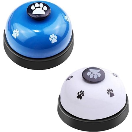 Pakke med kæledyrstræningsklokker til hunde og katte, dørklokker til pottetræning og kommunikation med stor knap og kattetema