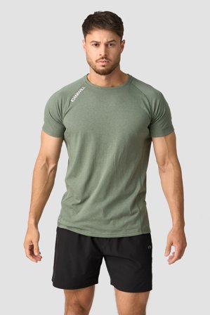 ICANIWILL - Tri-Blend Clean Tee Men Sea Green - Herr - Träningskläder från ICIW