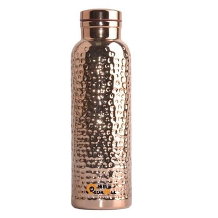 Flaska - 100% Kuparipullo Ayurvedaan - Sisältää puhdistusharjan-XF7-