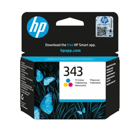 HP 343 - farge (cyan, magenta, gul) - original - blekkpatron