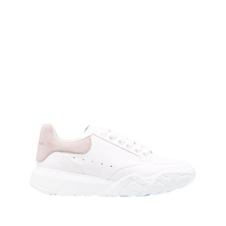 Alexander McQueen, Court low-top sneakers Wit, Dames, Maat:39 1/2 EU,leer