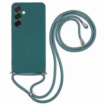 Kompatibel med Samsung Galaxy A36 5G Cover Fleksibel TPU Fiberforing Anti-chok Crossbody Telefon Cover