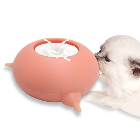 Pet Silikon Doggie Cat Feeder 3 nappar för nyfödda husdjur Kattungar Valpar matskål