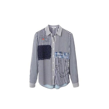 Desigual Shirt Blå, Dame Skjorter