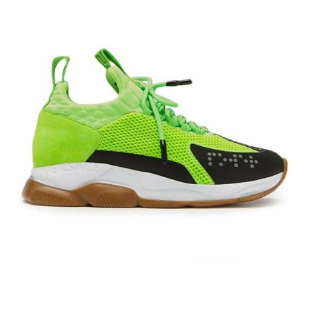 Versace Chain Reaction Sneakers Grøn, Herre, Størrelse: 44 EU